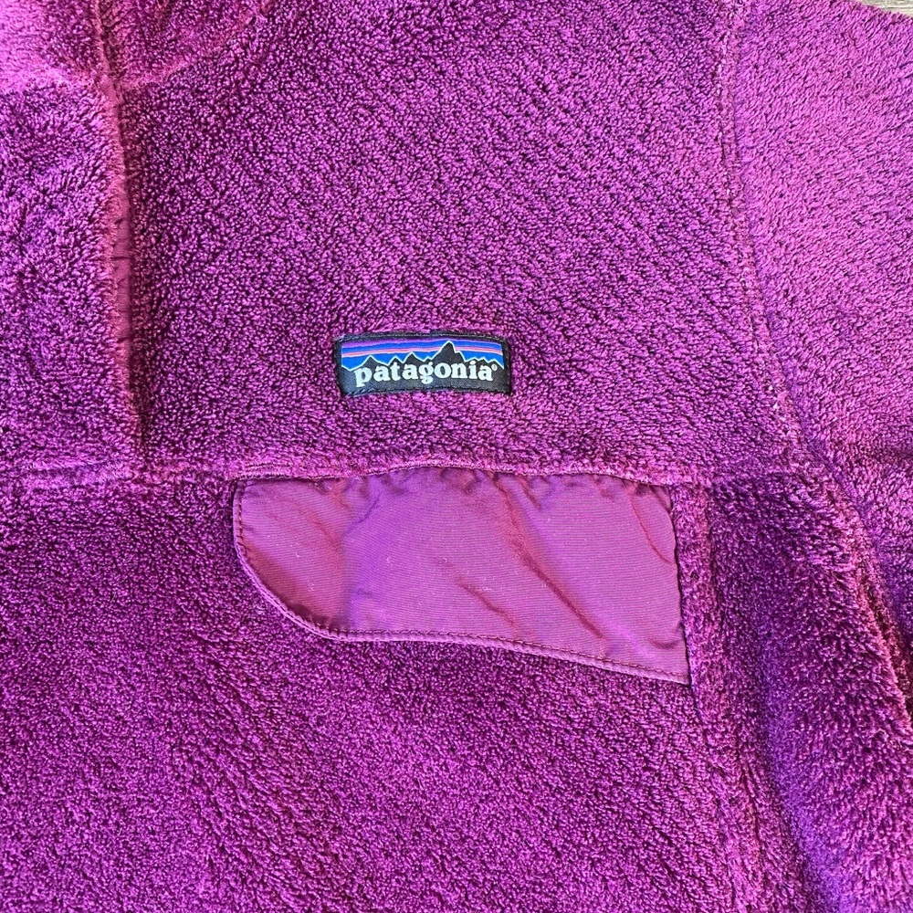 Patagonia Women's Purple Re-Tool Snap-T Fleece Pullover Sweater Size M - Picture 5 of 9